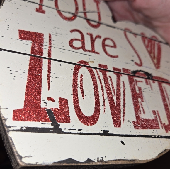 Heart Shaped 'You Are Loved' Sign and 'Pretending to Work' Light-up Sign - Picture 6 of 10